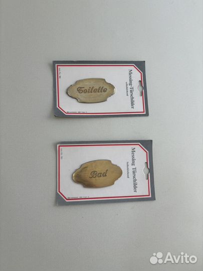 Наклейка на дверь новые - туалет, ванная