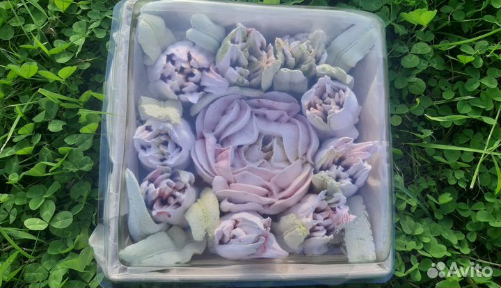 Букет цветы из зефира