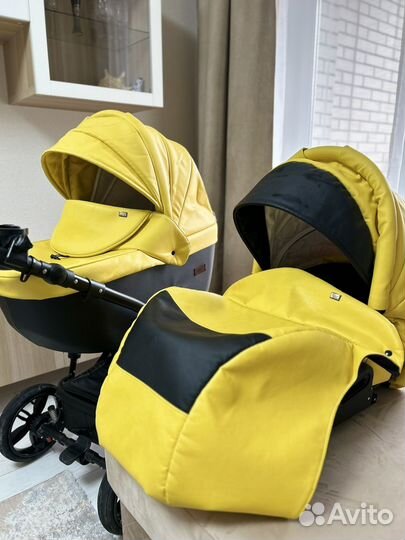 Коляска 2 в 1 agio prada экокожа