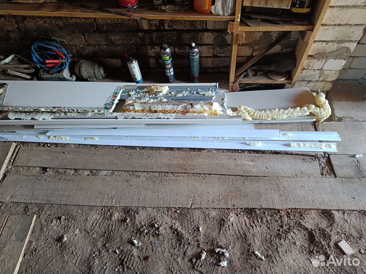 Оконный блок с дверью бу