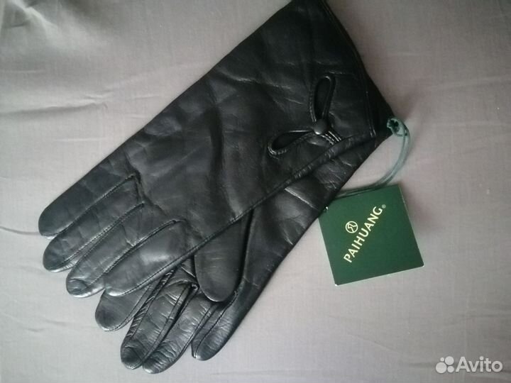 Перчатки кожаные женские р.7.5