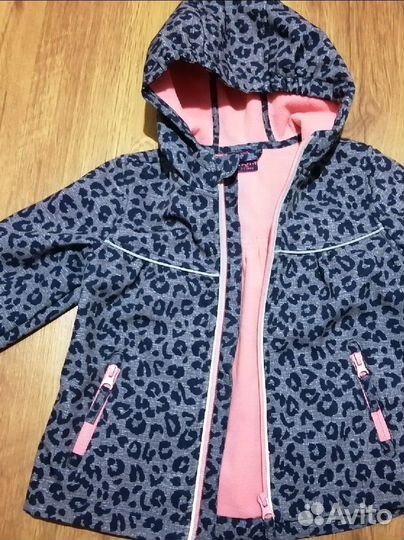 Ветровка софтшелл для девочки, на 2-3 года