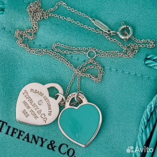 Tiffany Подвеска Сердце с бриллиантом Оригинал Нов