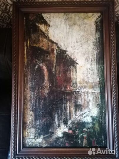 Картина маслом на холсте в раме