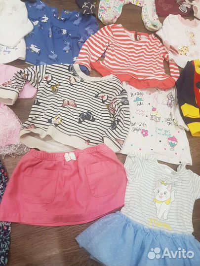 Вещи пакетом на девочку фирменные 68 р