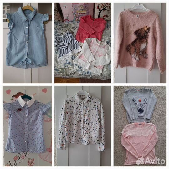 Блузки и кардиганы 5-7 лет