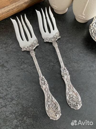 Посеребренные винтажные вилки, США