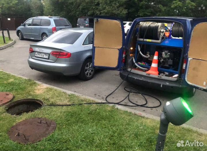 Устранение засоров Прочистка канализации