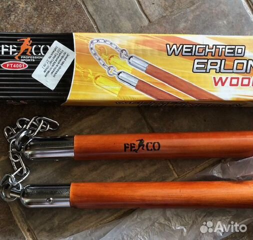 Нунчаки тренировочные деревянные купить в Москве | Хобби и отдых | Авито