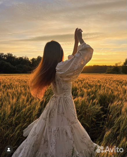 Платье льняное