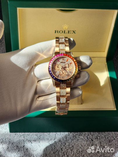 Часы золотые Rolex Daytona Rainbow