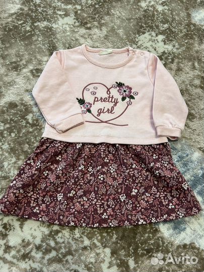 Платье для девочки 80/86