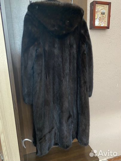 Шуба норковая с капюшоном 44 46