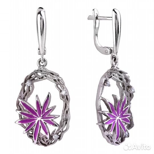 Серьги серебряные