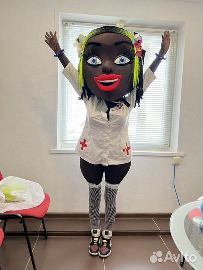 Поздравление Ростовая Кукла Мулатка - Медсестра