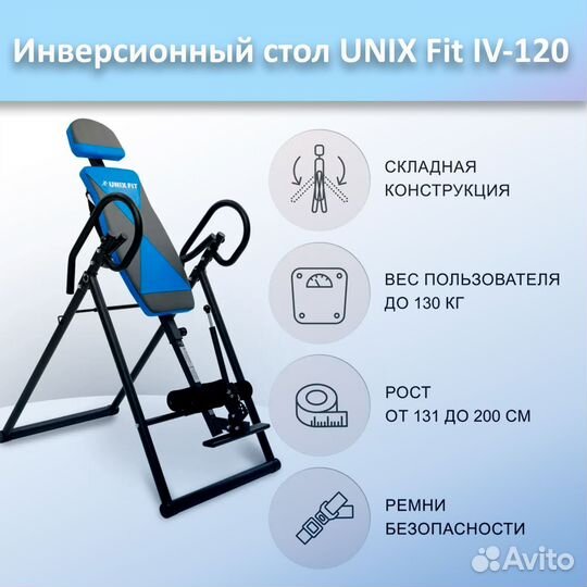 Инверсионный стол unix Fit IV-120 арт.120и.339