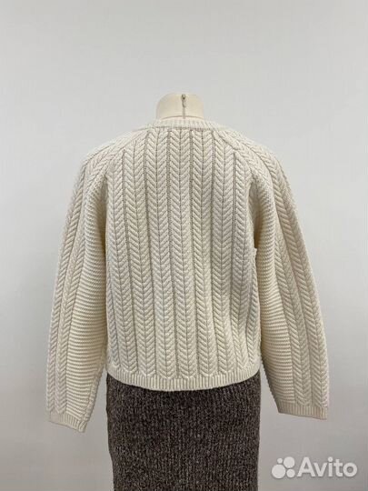 Свитер с текстурной вязкой Xs-S,новый