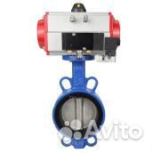 Затвор дисковый поворотный DN.ru WBV3432N-2W-Fb Ду125 Ру16, корпус - сталь WCB, диск - сталь 316L, у