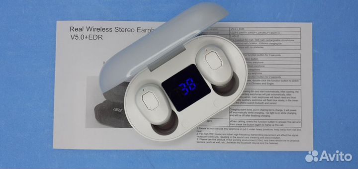 Наушники Вакуумные Беспроводные K5s ЖК дисплей