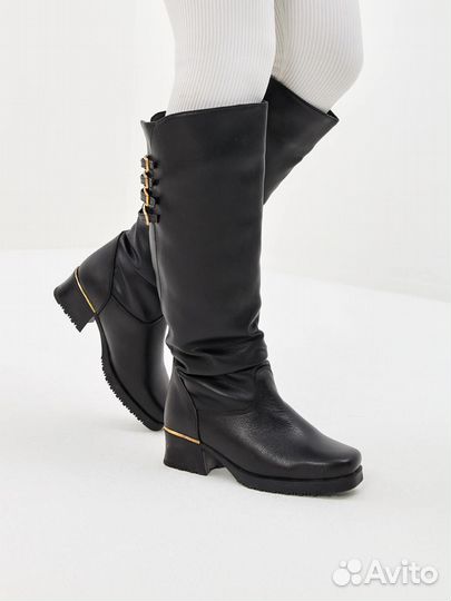 Сапоги с мягким мехом для женского стиля