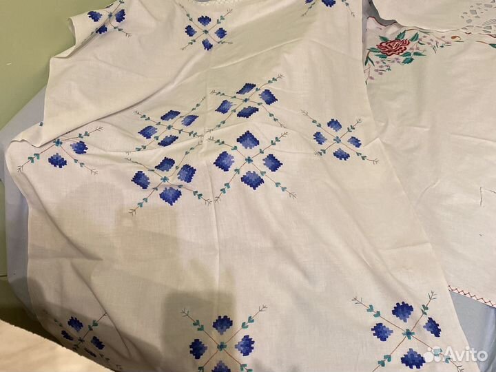 Салфетки старинные с вышивкой