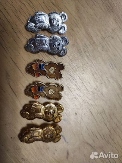 Значки Олимпийский мишка