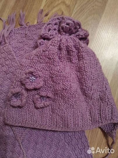 Комплект демисезонный шапка+шарф