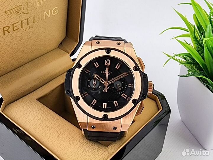 Бомбезные мужские часы Hublot King Power