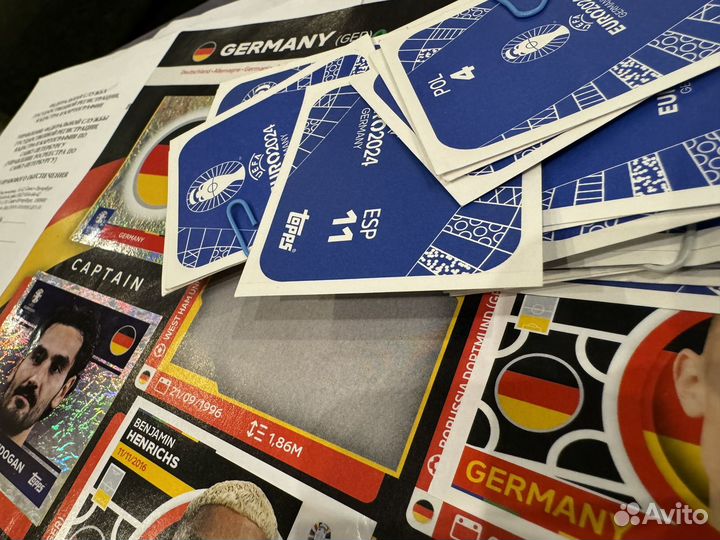 Наклейки topps Euro 2024