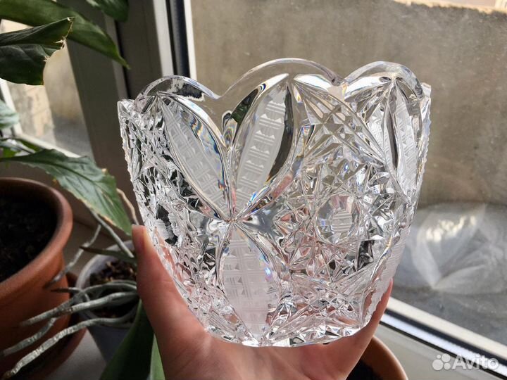 Салатник хрустальный СССР