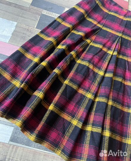 Юбка в складку винтаж шерсть