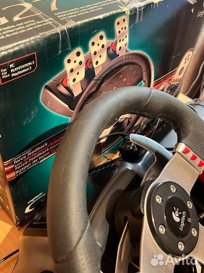 Руль Logitech g27 с коробкой и педалями