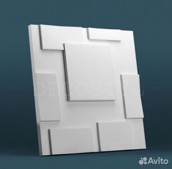 Гипсовая 3D панель DecoStyl Квадраты