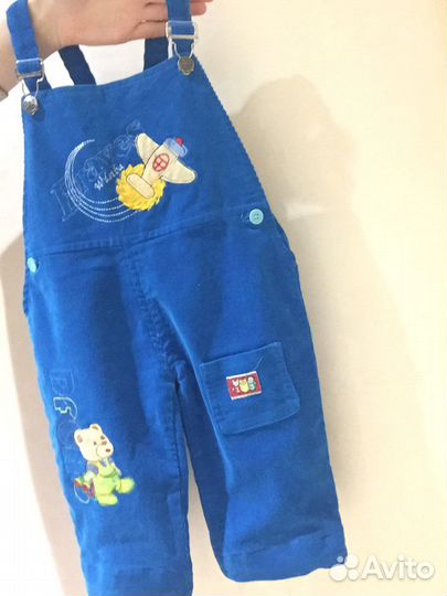 Вельветовый комбинезон 80