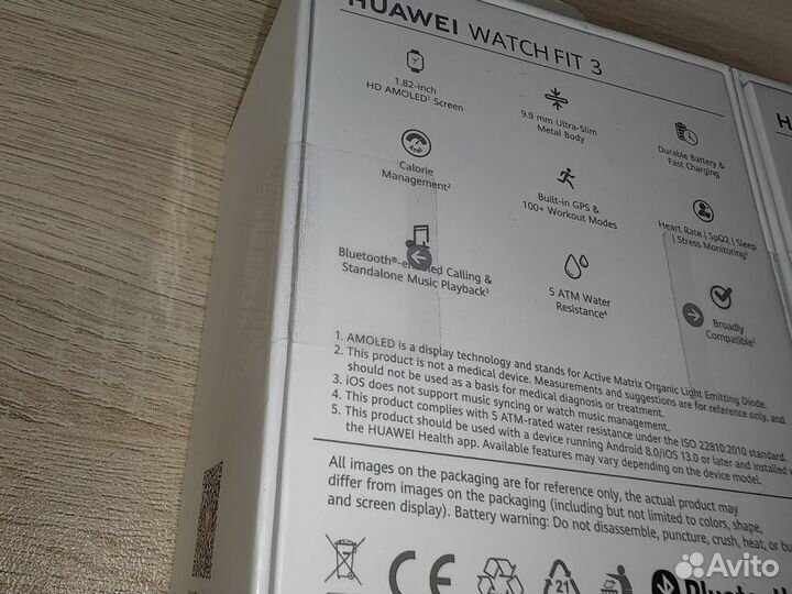 Умные часы huawei Watch Fit 3 NFC текстиль и кожа