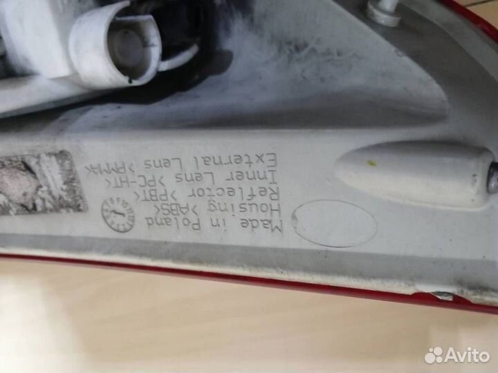 Фонарь задний правый Opel Astra J 2010