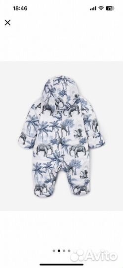 Комбинезон детский демисезонный размер 74
