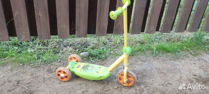 Самокат детский трехколесный бу