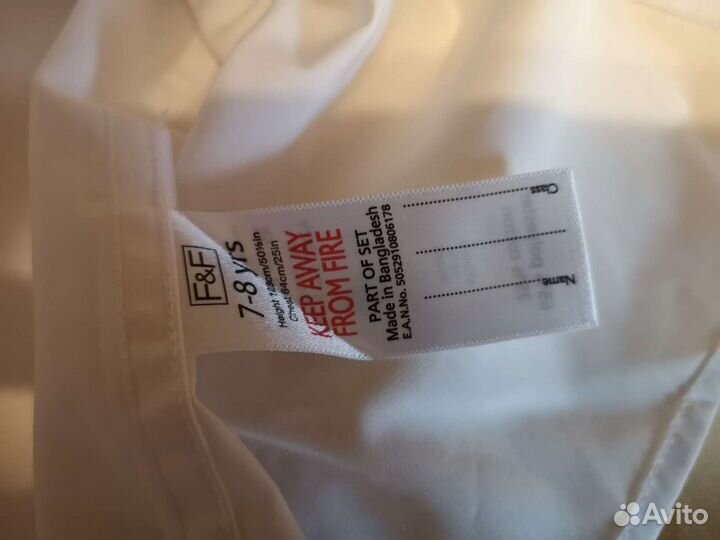 Рубашка F&F 7-8 yrs для мальчика