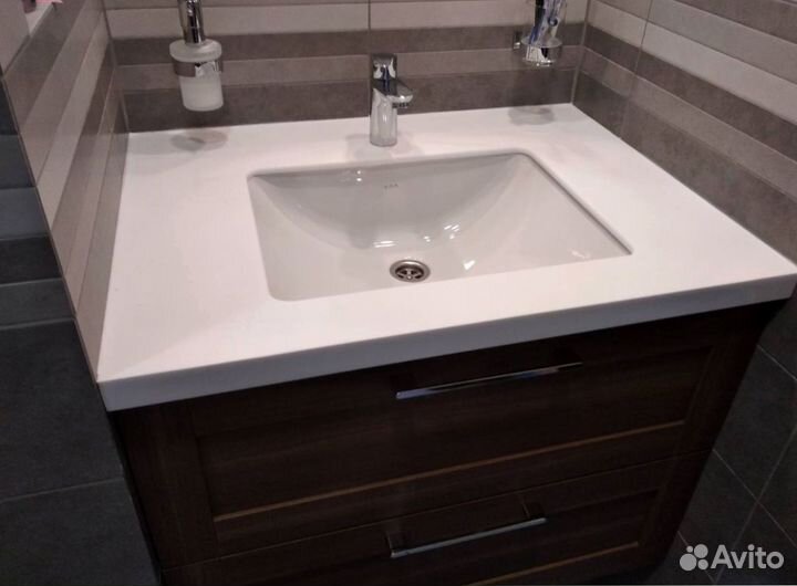 Столешница для ванной и кухни из искуственного кам