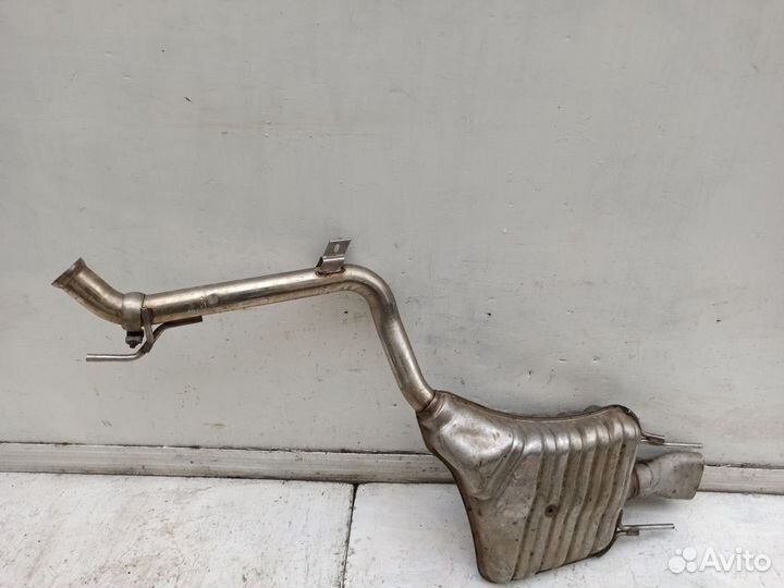 Задняя банка глушителя