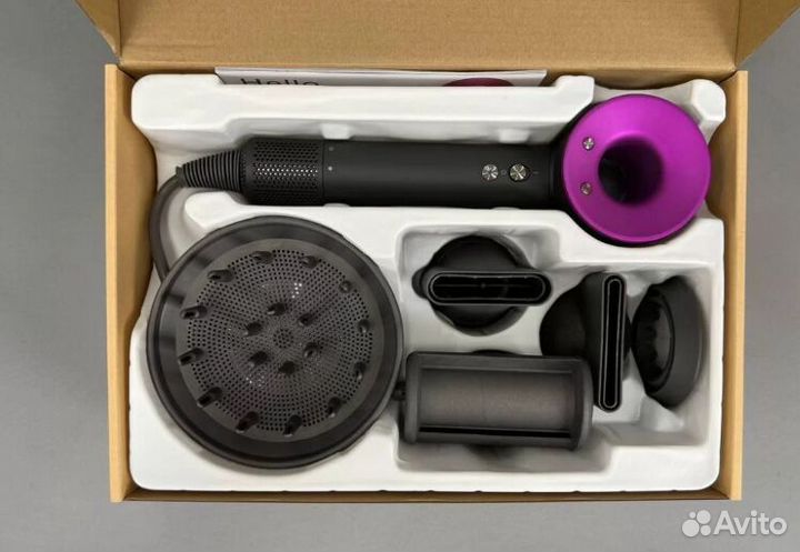 Фен Dyson Supersonic HD08 Розовый (5 насадок)