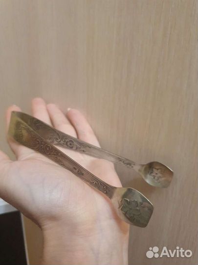 Щипцы для сахара,льда. Раритет,серебро 875пр