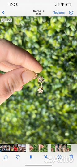 Золотые серги для девочки