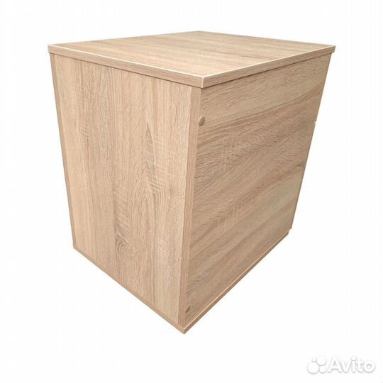 Тумба с дверкой Белая на колёсах 58х40х50см