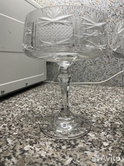 Графины, креманки, вазы, конфетницы хрустальные