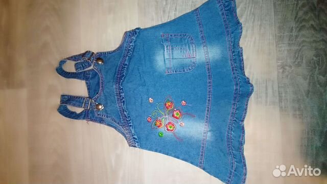 Сарафан джинсовый детский