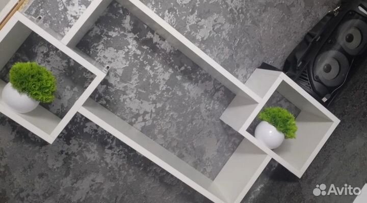 Полка настенная навесная белая новая