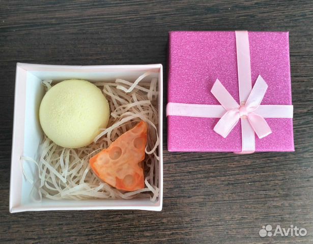 Набор: мыло + бомбочка для ванны ручной работы
