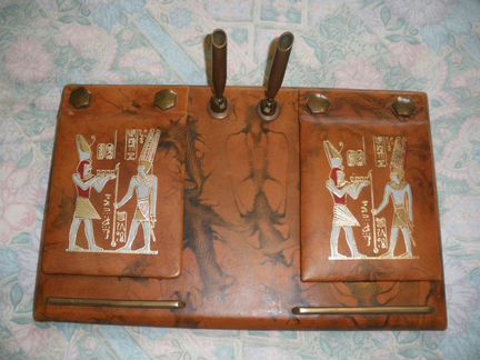 Письменный прибор (кожа 100), винтаж 60г